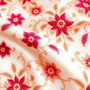 Floral Embroidered Lawn Suit